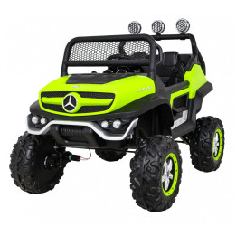 Voiture électrique enfant Mercedes Unimog 12V MP3 - Vert