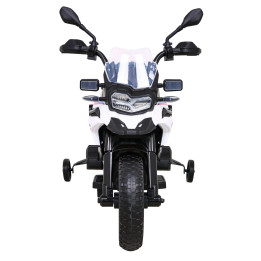 Kinder-Crossbike elektro BMW F850 GS 12V mit Stützrädern - Weiß