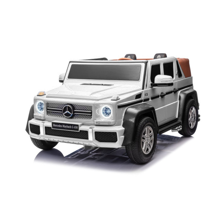 Kinder Elektroauto Mercedes Maybach G650 24V 2-Sitzer Luftreifen - Weiß