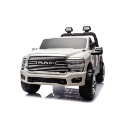 RAM 3500 24V 400W coche eléctrico infantil con MP3 - Blanco