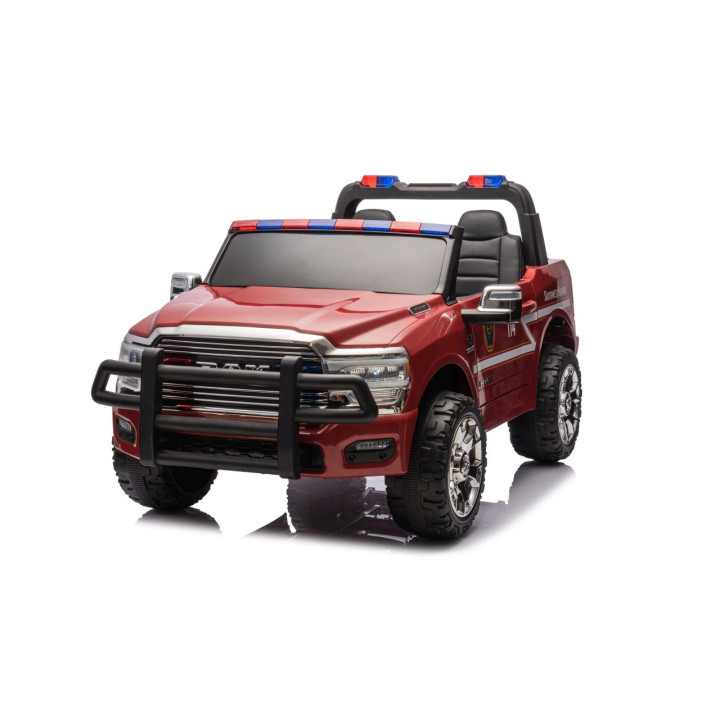 RAM 3500 Bomberos 24V 400W coche eléctrico infantil - Rojo