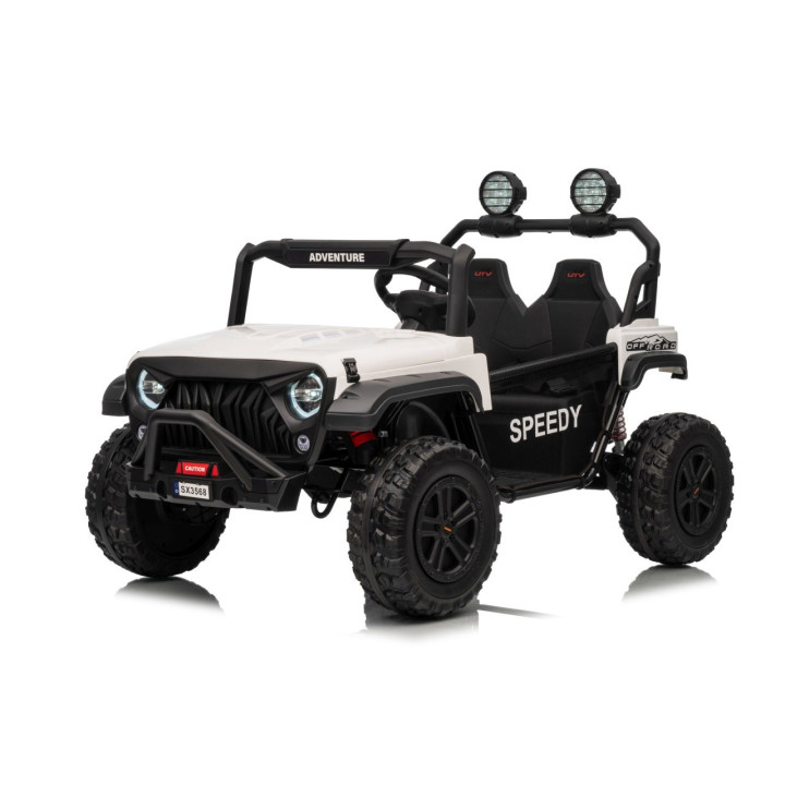 Kids buggy Passion 12V 4x4 two-seater 4 motors - White