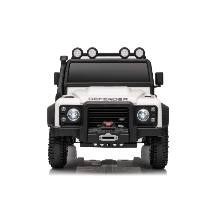 Carro elétrico infantil Land Rover Defender 110 SVX 24V - Branco
