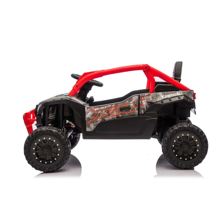 Buggy infantil Kawasaki Teryx KRX1000 24V con 4 motores - Rojo