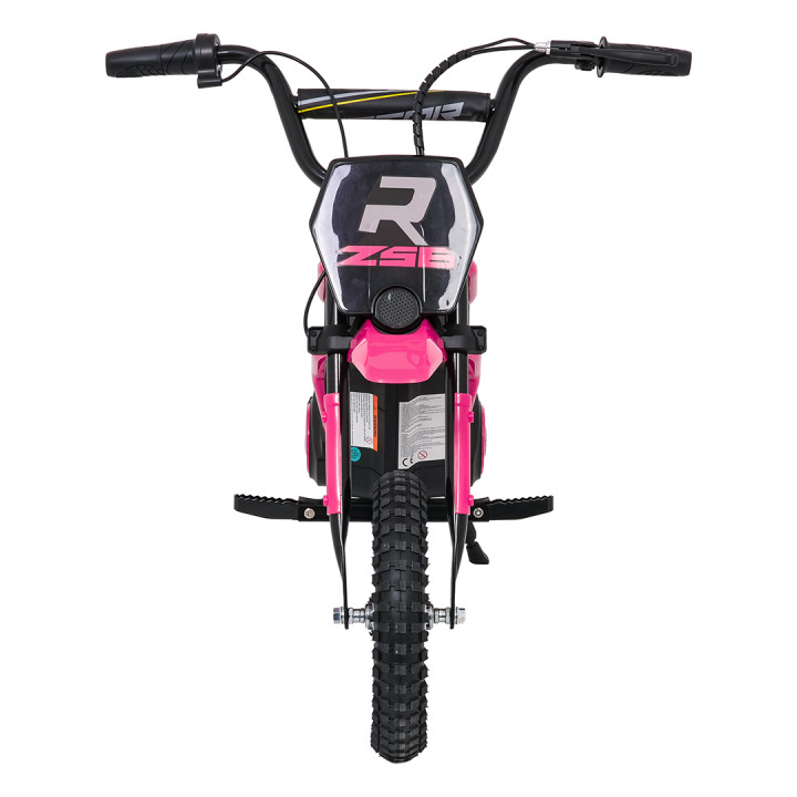 Moto électrique enfant RZ56 Max 12V 350W monoplace - Rose