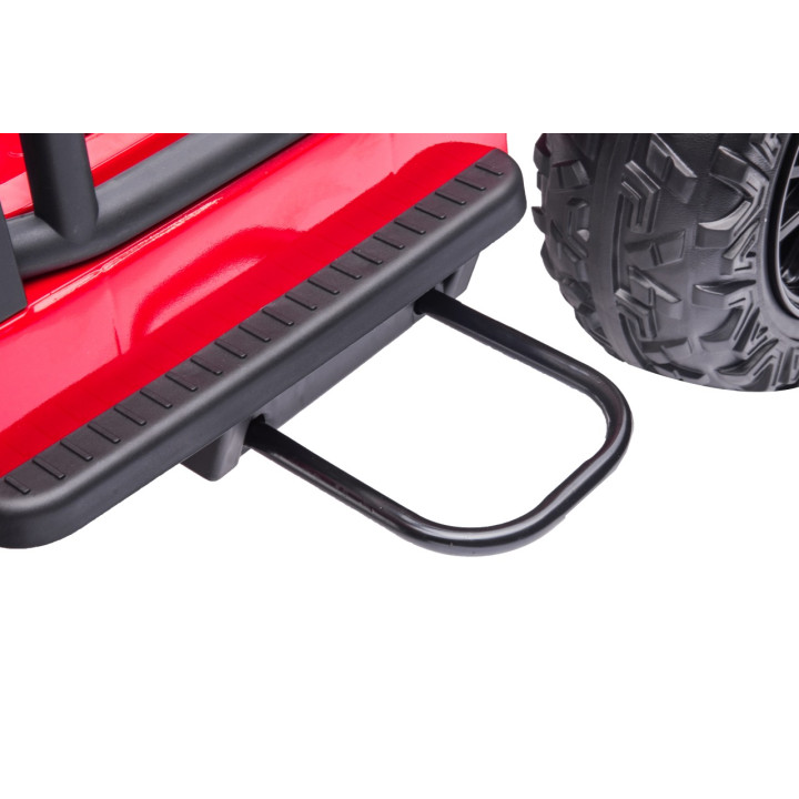 Carro elétrico Jeep Monster 24V com controlo parental - Vermelho