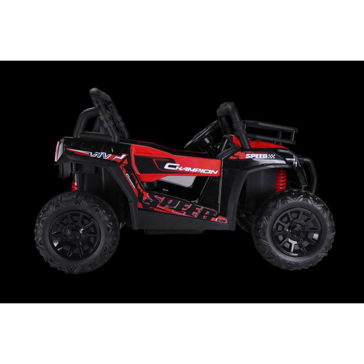 Coche eléctrico infantil UTV 24V 2x200W con MP3 - Rojo
