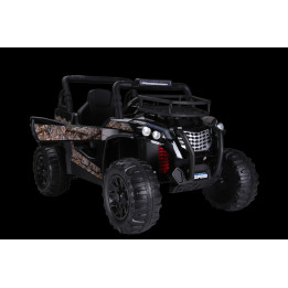 Kinder Elektroauto Geländewagen UTV 24V 2x200W mit MP3 - Schwarz