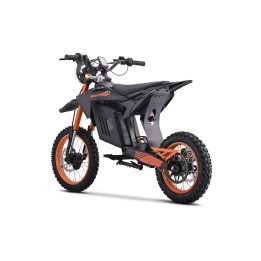 Mota elétrica infantil E-Rider X com luzes LED e sons - Preto