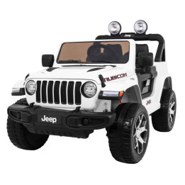Kinder Elektroauto Jeep Wrangler Rubicon Geländewagen 12V - Weiß