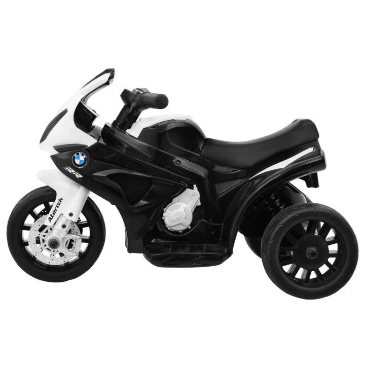 Mini moto elettrica bambini BMW S1000 RR 6V con LED - Nero
