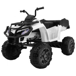Kinderquad Elektro 4x4 12V mit EVA-Reifen - Weiß