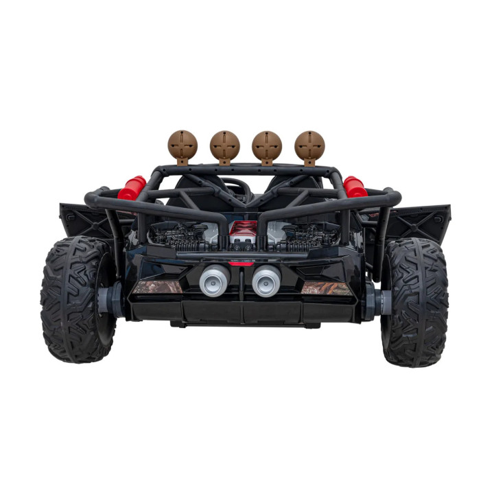 Buggy UTV bambini Racing 5 24V biposto - Nero