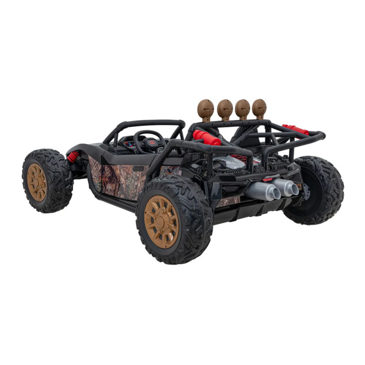 Buggy UTV bambini Racing 5 24V biposto - Nero