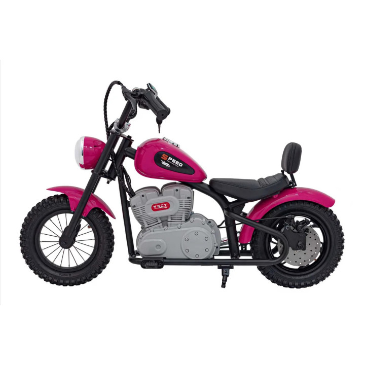 Moto elettrica bambini Speed Power 24V brushless - Rosa