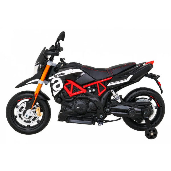 Aprilia moto électrique enfant 12V avec lumières LED - Gris