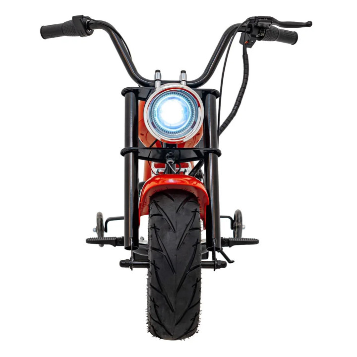 Moto eléctrica infantil Chopper Warrior 18V MP3 y LED - Orange
