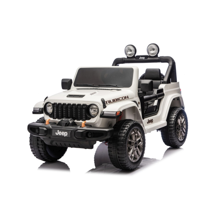 Kinder Elektroauto Geländewagen Jeep Wrangler Rubicon Lift 24V - Weiß