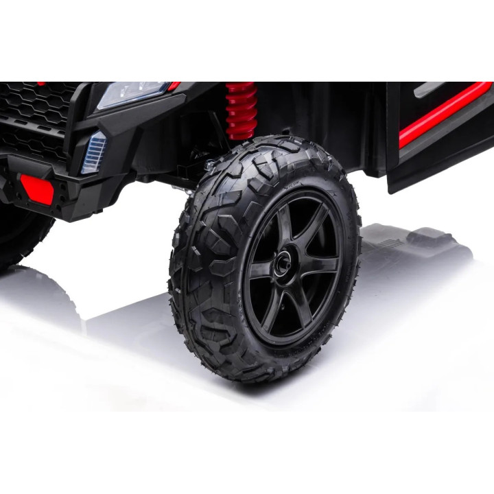 Quad elettrico bambini UTV XXL 24V ruote gonfiabili - Nero