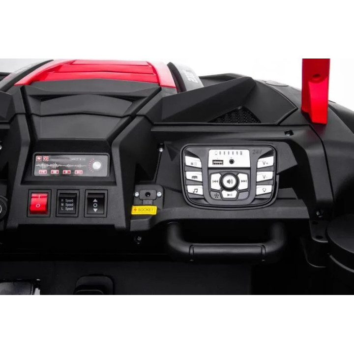 Quad électrique enfant UTV XXL 24V roues gonflables - Noir