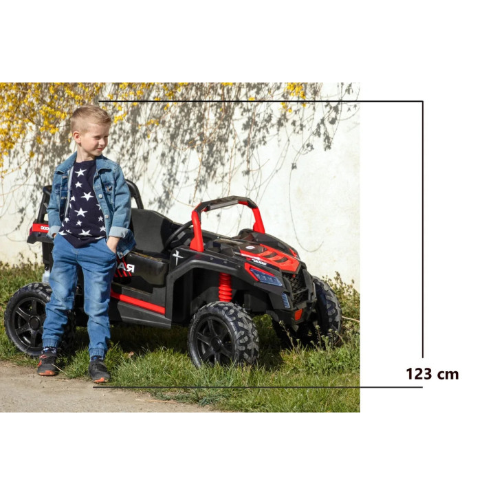 Quad électrique enfant UTV XXL 24V roues gonflables - Noir
