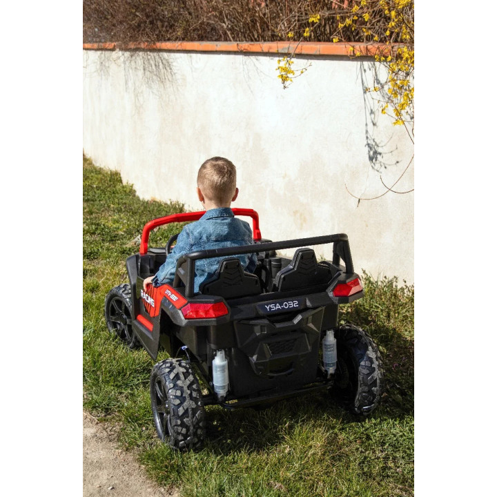 Quad électrique enfant UTV XXL 24V roues gonflables - Noir