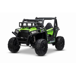 Jipe elétrico infantil UTV 24V dois lugares 2x200W - Verde