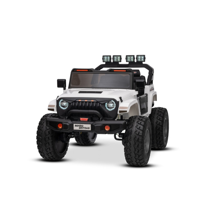 Todoterreno eléctrico infantil Offride 4x4 24V biplaza - Blanco