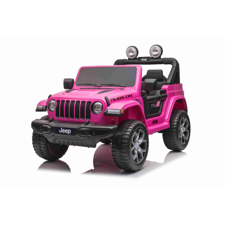 Kids electric ride-on Jeep 24V two-seater with parental remote - Pink