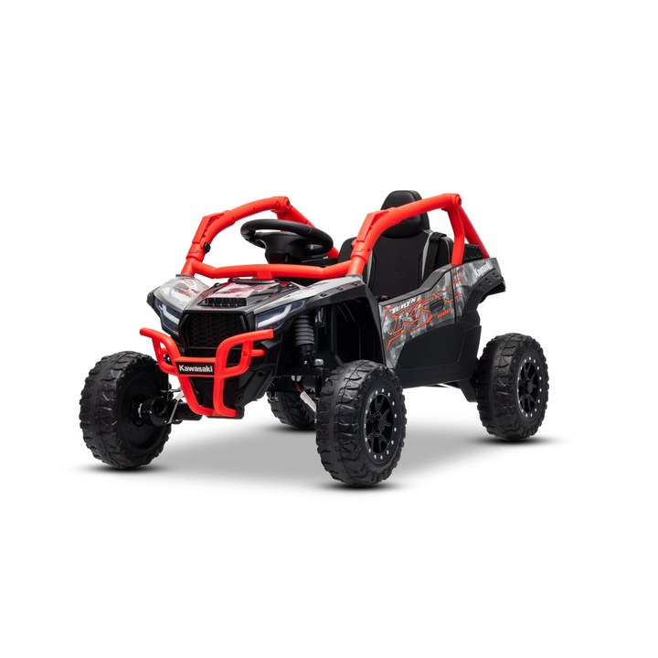 Buggy eléctrico infantil Kawasaki KRX 1000 12V con MP3 y mando - Rojo