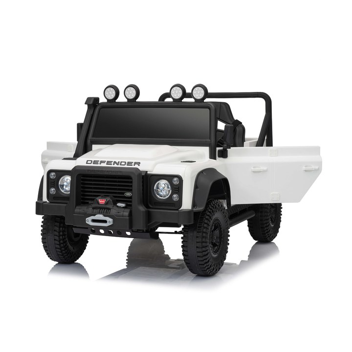 Kinder Elektroauto Geländewagen Land Rover Defender 110 SVX 12V 4x4 - Weiß
