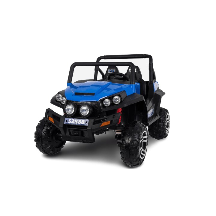 Buggy elétrico infantil RSX 12V 2 lugares com suspensão - Azul