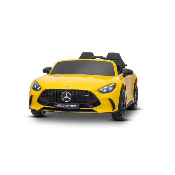 Voiture électrique Mercedes GT63 AMG 24V 4x4 biplace - Jaune