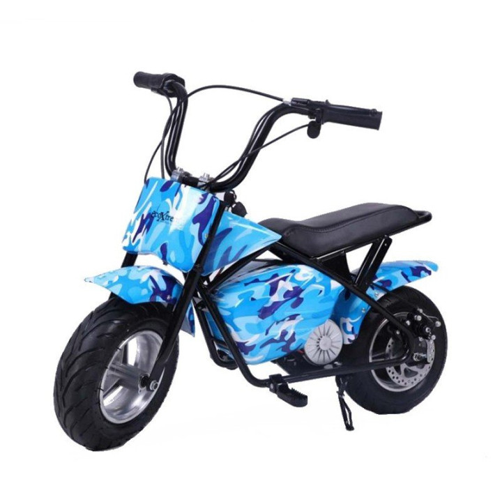 Kids electric mini motorbike 36V 800W with suspension - Blue