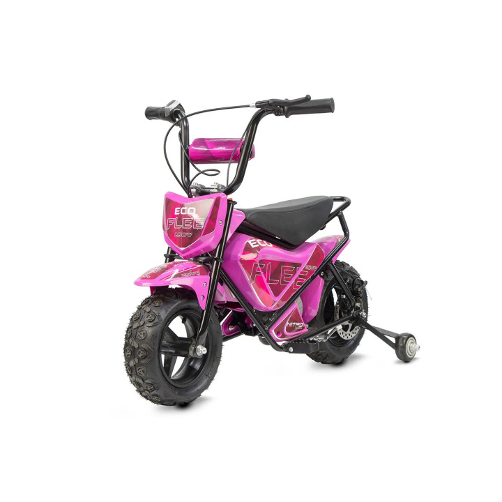 Kinder-Crossbike Fleet 300 W 24 V elektro mit Federung - Rosa