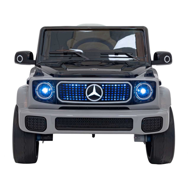 Mercedes-Benz EQG 12V kids ride-on car with MP3 - Silver