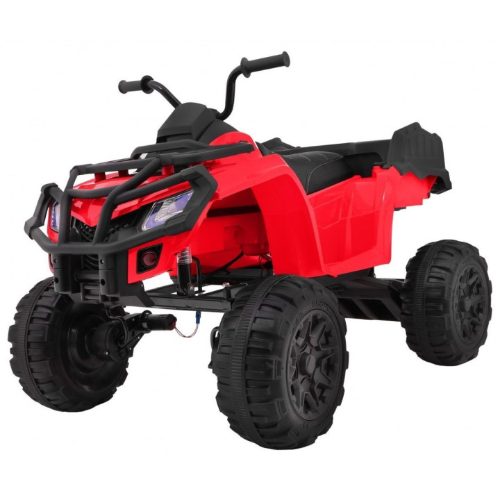 Quad électrique enfant ATV XL 12V télécommande 2.4GHz - Rouge