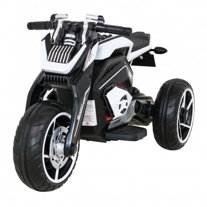 Moto eléctrica infantil Future Motor 12V/7Ah con MP3 - Weiß