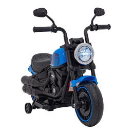 Moto chopper elettrica bambini Faster 6V con LED - Blu