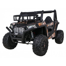 Buggy UTV infantil 24V biplaza suspensión regulable - Negro