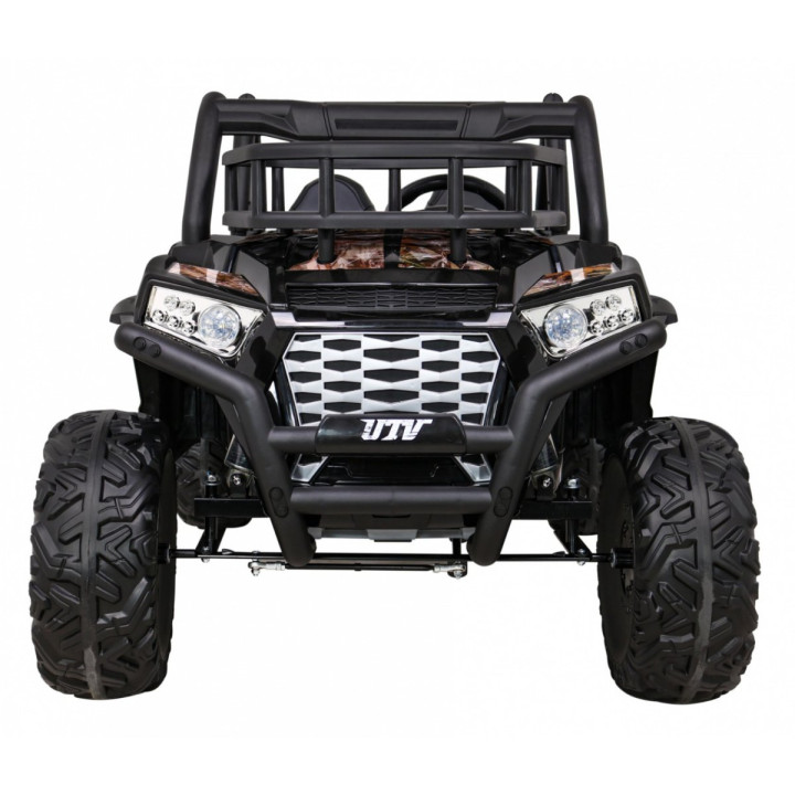Buggy UTV enfant 24V biplace suspension réglable - Noir