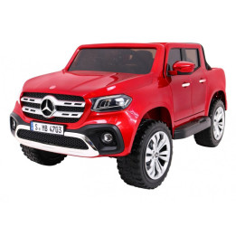 Mercedes X-Class 24V coche infantil 4x45W MP4 cuero - Rojo