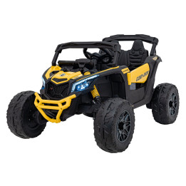 Kinderquad elektro Can-Am Maverick 24V 4x200W 4x4 - Gelb