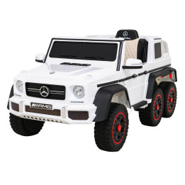 Mercedes G63 6x6 AMG voiture électrique enfant 12V - Blanc