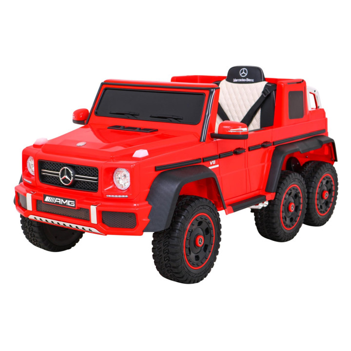 Kinder Elektroauto Geländewagen Mercedes G63 6x6 AMG 12V - Rot