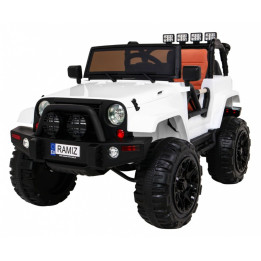 Jipe elétrico infantil All Terrain 12V 4x4 - Branco