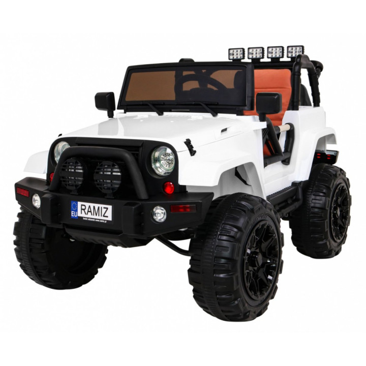 Jeep électrique enfant All Terrain 12V 4x4 - Blanc