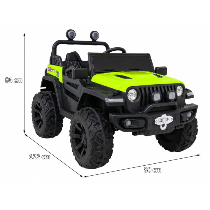 Coche eléctrico infantil Master of Terrain 12V - Verde