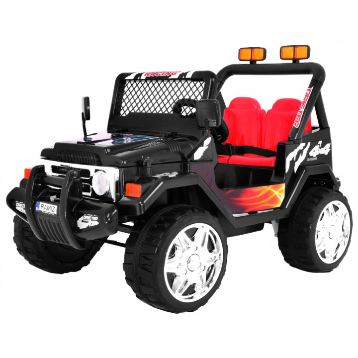 Raptor Drifter Ride On Car EVA Wheels and MP3 - Black