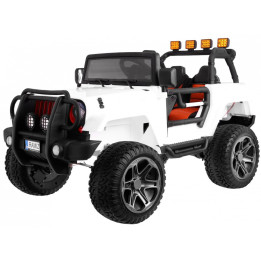 Monster Jeep 4x4 24V carro elétrico infantil 4x45W - Branco
